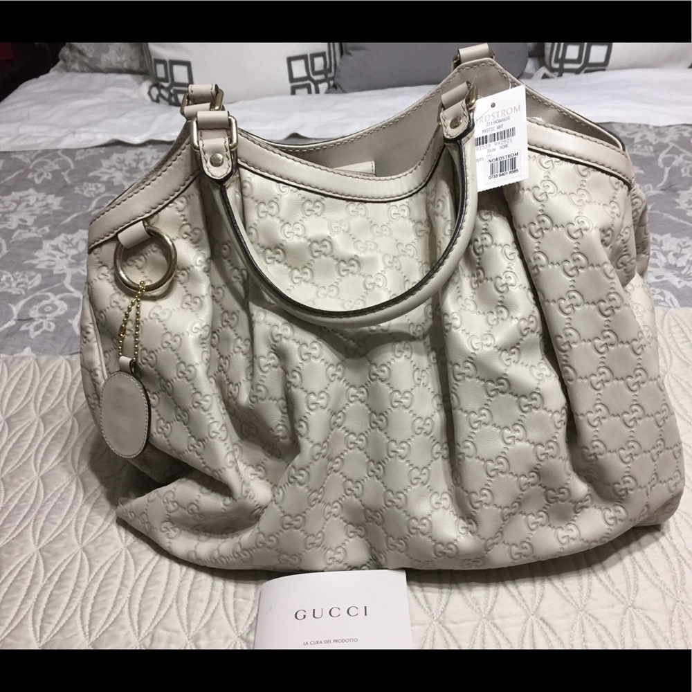 Large Gucci leather Sukey tote handbag